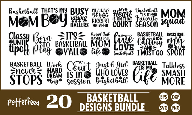 Basketball SVG Designs Bundle SVG PatternFeed8 