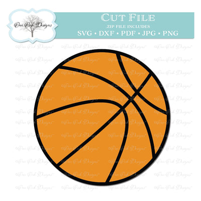 Basketball SVG DXF PNG Cut File SVG One Oak Designs 