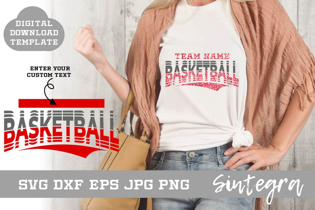 Basketball SVG Shirt Template Design 001 Free For Commercial Use SVG Sintegra 