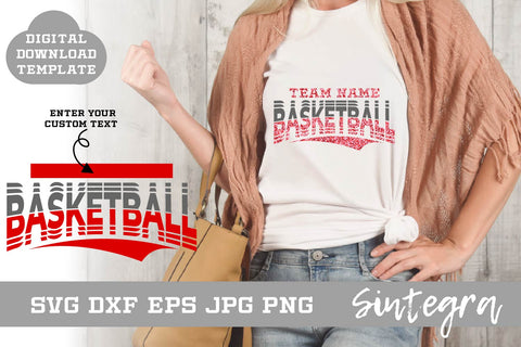 Basketball SVG Shirt Template Design 001 Free For Commercial Use SVG Sintegra 