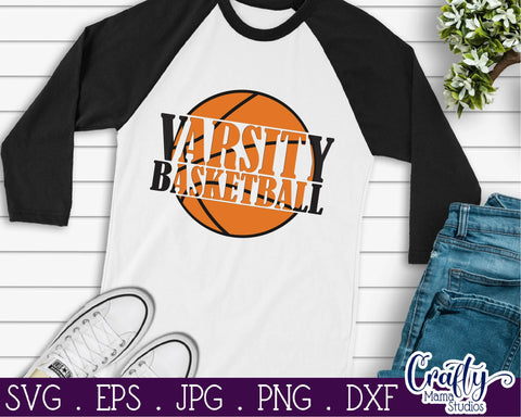 Basketball SVG - Varsity Basketball Svg SVG Crafty Mama Studios 