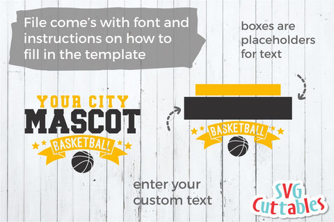 Basketball Template 0031 SVG Svg Cuttables 