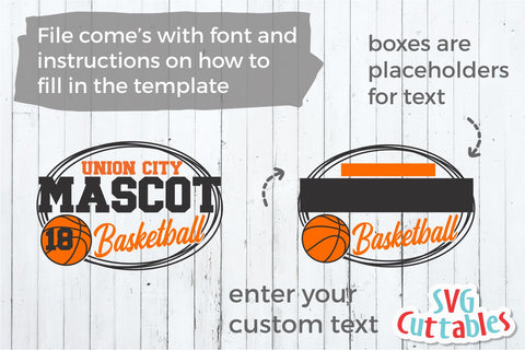 Basketball Template 0039 SVG Svg Cuttables 