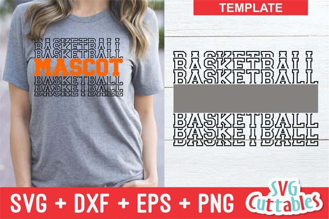 Basketball Template 0041 SVG Svg Cuttables 
