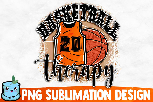 Basketball Therapy Sublimation Design Sublimation MintyMarshmallows 