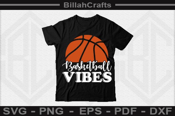 Basketball Vibes SVG File - So Fontsy