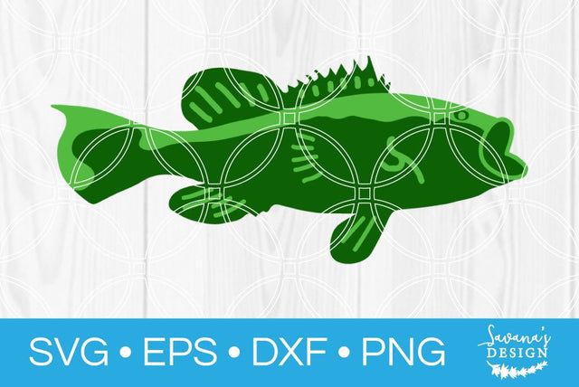 Bass Fish SVG SavanasDesign 