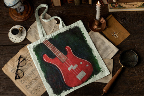 Bass Guitar on Grunge Background PNG for sublimation Sublimation Angel on Empire 