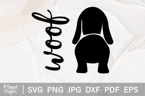 basset Dog Svg, Dachshund Dog Butt Hook Svg File, Pet Svg, Dog Butt Leash Holder SVG, Dog butt PNG, Woof svg, Digital Cut File, CNC file SVG Fauz 