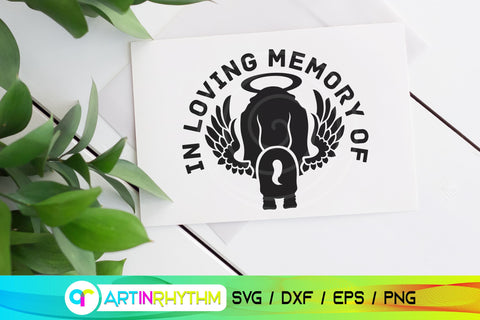 Basset Hound Pet Dog Memorial SVG SVG Artinrhythm shop 