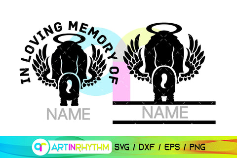 Basset Hound Pet Dog Memorial SVG SVG Artinrhythm shop 