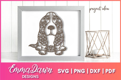 Basset Hound SVG SVG Emma Dawn Designs 