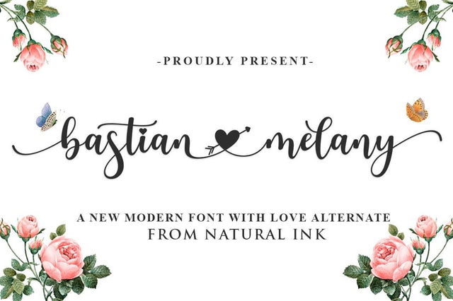 Bastian Melany Font Studio Natural Ink 