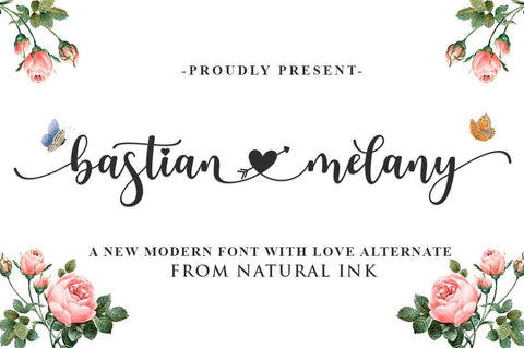 Bastian Melany Font Studio Natural Ink 