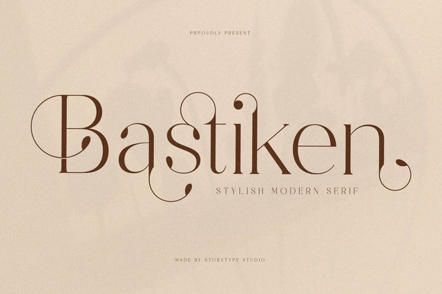 Bastiken Typeface Font Storytype Studio 