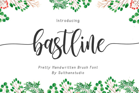 Bastline Font Sulthan studio 