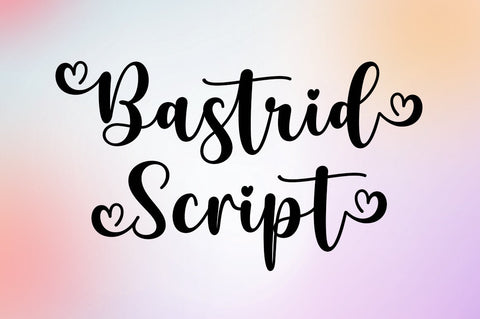 Bastrid Script Font Attract Studio 