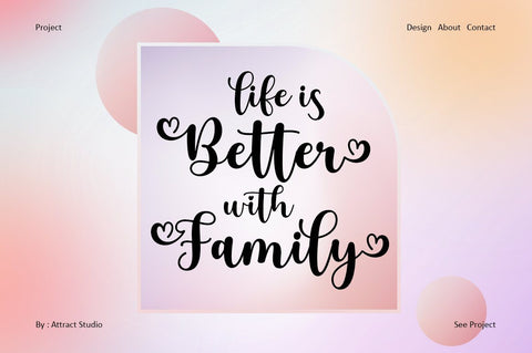 Bastrid Script Font Attract Studio 