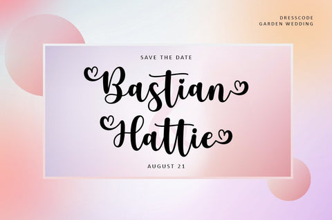 Bastrid Script Font Attract Studio 