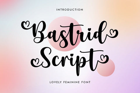 Bastrid Script Font Attract Studio 