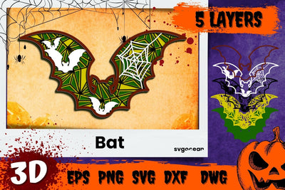 Bat 3D SVG SVG SvgOcean 