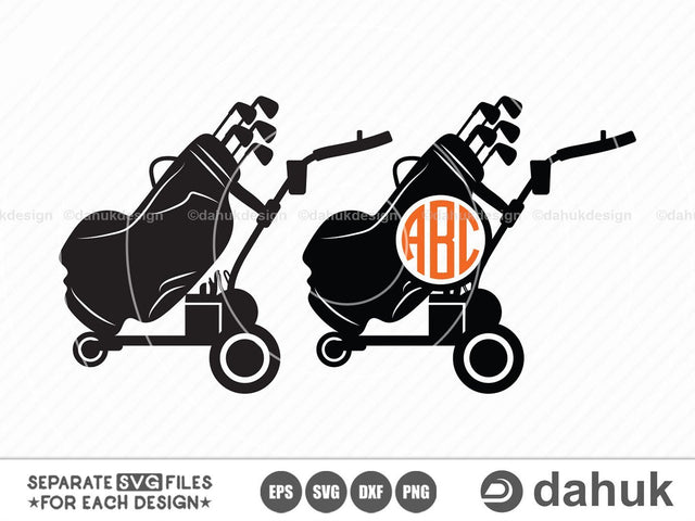 Bat Caddy, Golf svg, Golf Club svg, Golf Ball svg, svg, eps, dxf, png, clipart, cricut design space, vinyl cut files SVG dahukdesign 