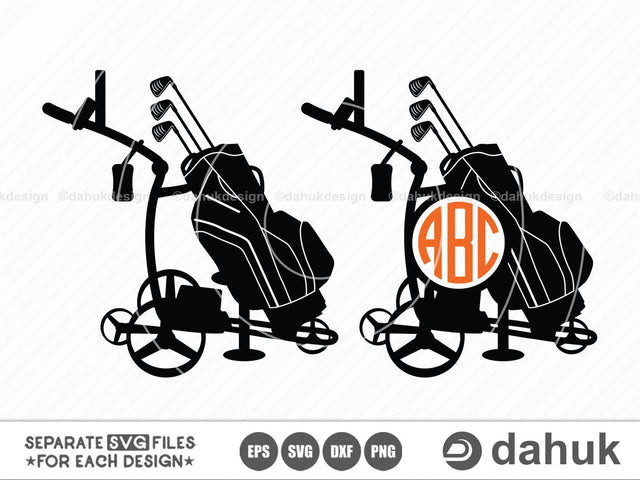 Bat Caddy, Golf svg, Golf Club svg, Golf Ball svg, svg, eps, dxf, png, clipart, cricut design space, vinyl cut files SVG dahukdesign 