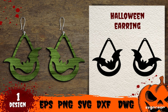 Bat Earrings | Glowforge | Jewelry SVG SvgOcean 