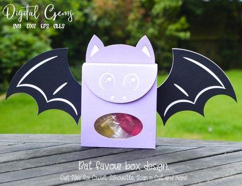 Bat favour box design SVG Digital Gems 