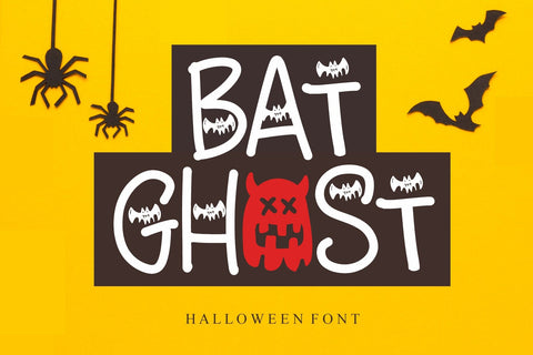 Bat Ghost Font Afandi Studio 