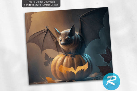 Bat Halloween 20 oz / 30 oz Tumbler PNG Sublimation Regulrcrative 