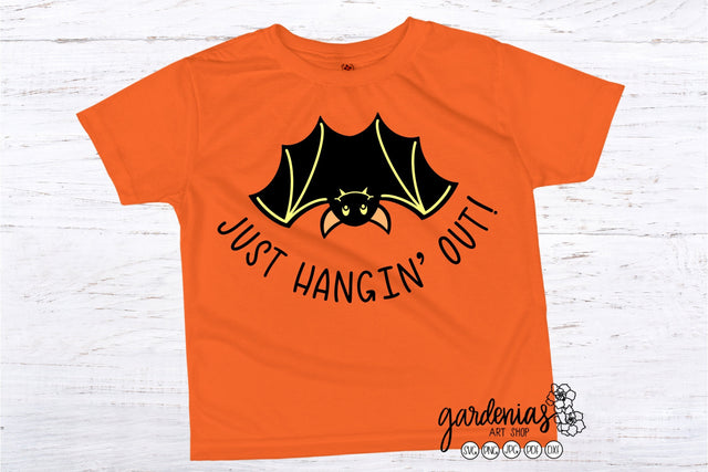 Bat Just Hangin Out SVG SVG Gardenias Art Shop 