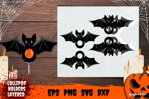 Bat Lollipop Holder | Candy Holders | Svg Bundle | Cut File SVG SvgOcean 