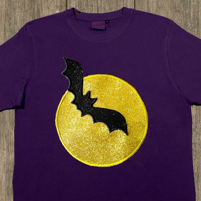 Bat on Moon Applique Embroidery Design Embroidery/Applique Designed by Geeks 