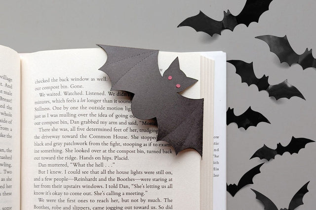 Bat Papercut Corner Bookmark SVG SVG Risa Rocks It 