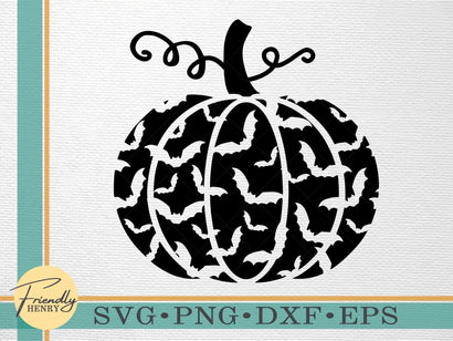Bat Pumpkin SVG | Pattern Pumpkin SVG SVG Friendly Henry 
