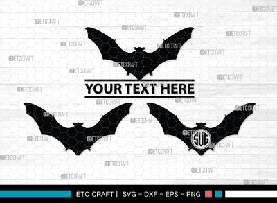 Bat Silhouette, Bat SVG, Flying Bats Svg, Halloween Bat Svg, Spooky Bat Svg, Bat Bundle, SB00225 SVG ETC Craft 