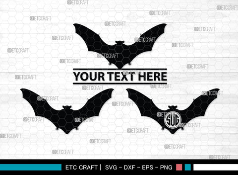 Bat Silhouette, Bat SVG, Flying Bats Svg, Halloween Bat Svg, Spooky Bat Svg, Bat Bundle, SB00225 SVG ETC Craft 
