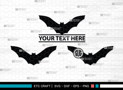 Bat Silhouette, Bat SVG, Flying Bats Svg, Halloween Bat Svg, Spooky Bat Svg, Bat Bundle, SB00225 SVG ETC Craft 