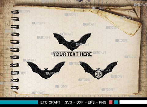 Bat Silhouette, Bat SVG, Flying Bats Svg, Halloween Bat Svg, Spooky Bat Svg, Bat Bundle, SB00225 SVG ETC Craft 