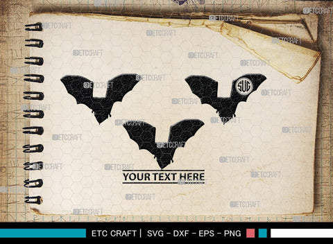 Bat Silhouette, Bat SVG, Flying Bats Svg, Halloween Bat Svg, Spooky Bat Svg, Bat Bundle, SB00225 SVG ETC Craft 