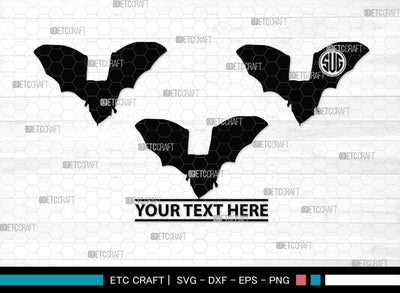 Bat Silhouette, Bat SVG, Flying Bats Svg, Halloween Bat Svg, Spooky Bat Svg, Bat Bundle, SB00225 SVG ETC Craft 