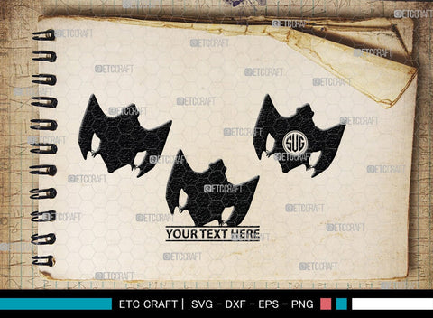 Bat Silhouette, Bat SVG, Flying Bats Svg, Halloween Bat Svg, Spooky Bat Svg, Bat Bundle, SB00225 SVG ETC Craft 