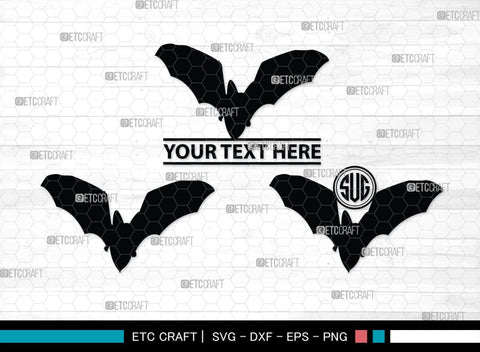 Bat Silhouette, Bat SVG, Flying Bats Svg, Halloween Bat Svg, Spooky Bat Svg, Bat Bundle, SB00225 SVG ETC Craft 