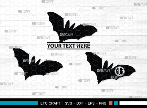 Bat Silhouette, Bat SVG, Flying Bats Svg, Halloween Bat Svg, Spooky Bat Svg, Bat Bundle, SB00225 SVG ETC Craft 