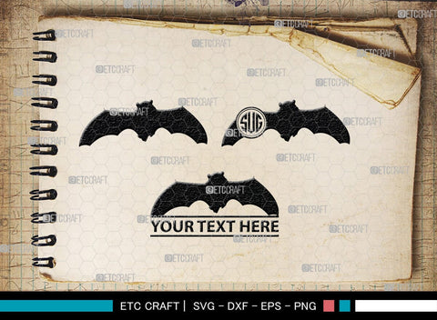 Bat Silhouette, Bat SVG, Flying Bats Svg, Halloween Bat Svg, Spooky Bat Svg, Bat Bundle, SB00225 SVG ETC Craft 