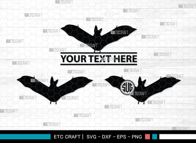 Bat Silhouette, Bat SVG, Flying Bats Svg, Halloween Bat Svg, Spooky Bat Svg, Bat Bundle, SB00225 SVG ETC Craft 