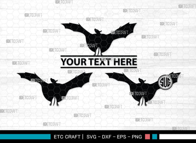 Bat Silhouette, Bat SVG, Flying Bats Svg, Halloween Bat Svg, Spooky Bat Svg, Bat Bundle, SB00225 SVG ETC Craft 