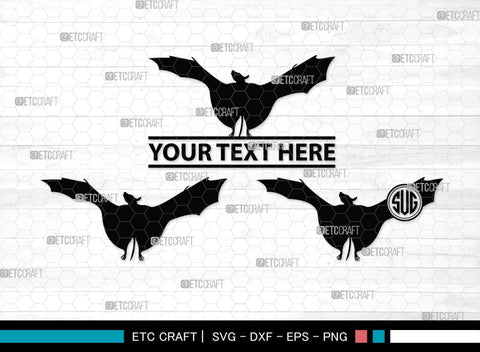 Bat Silhouette, Bat SVG, Flying Bats Svg, Halloween Bat Svg, Spooky Bat Svg, Bat Bundle, SB00225 SVG ETC Craft 