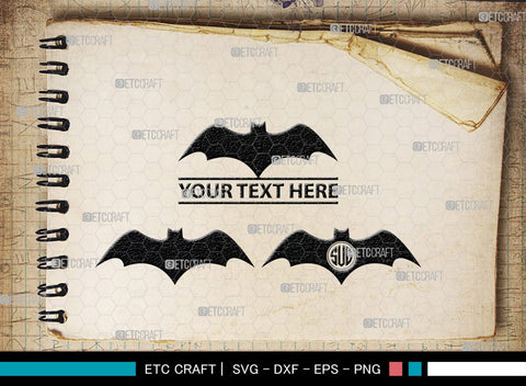 Bat Silhouette, Bat SVG, Flying Bats Svg, Halloween Bat Svg, Spooky Bat Svg, Bat Bundle, SB00225 SVG ETC Craft 